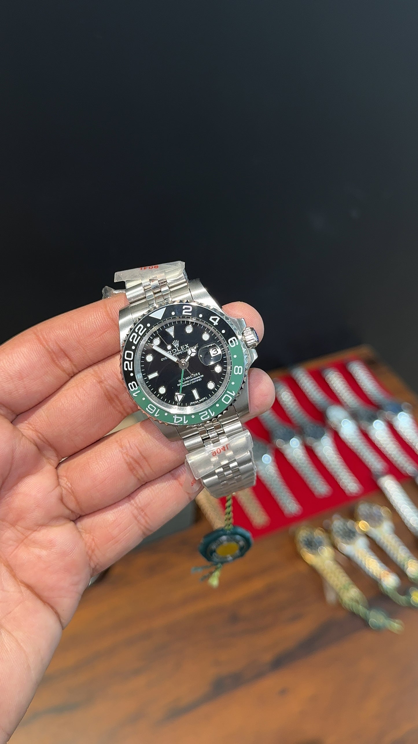 GMT Sprite  | Silver Jubilee Chain | Black Dial