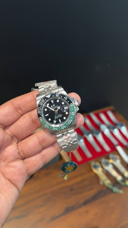 GMT Sprite  | Silver Jubilee Chain | Black Dial