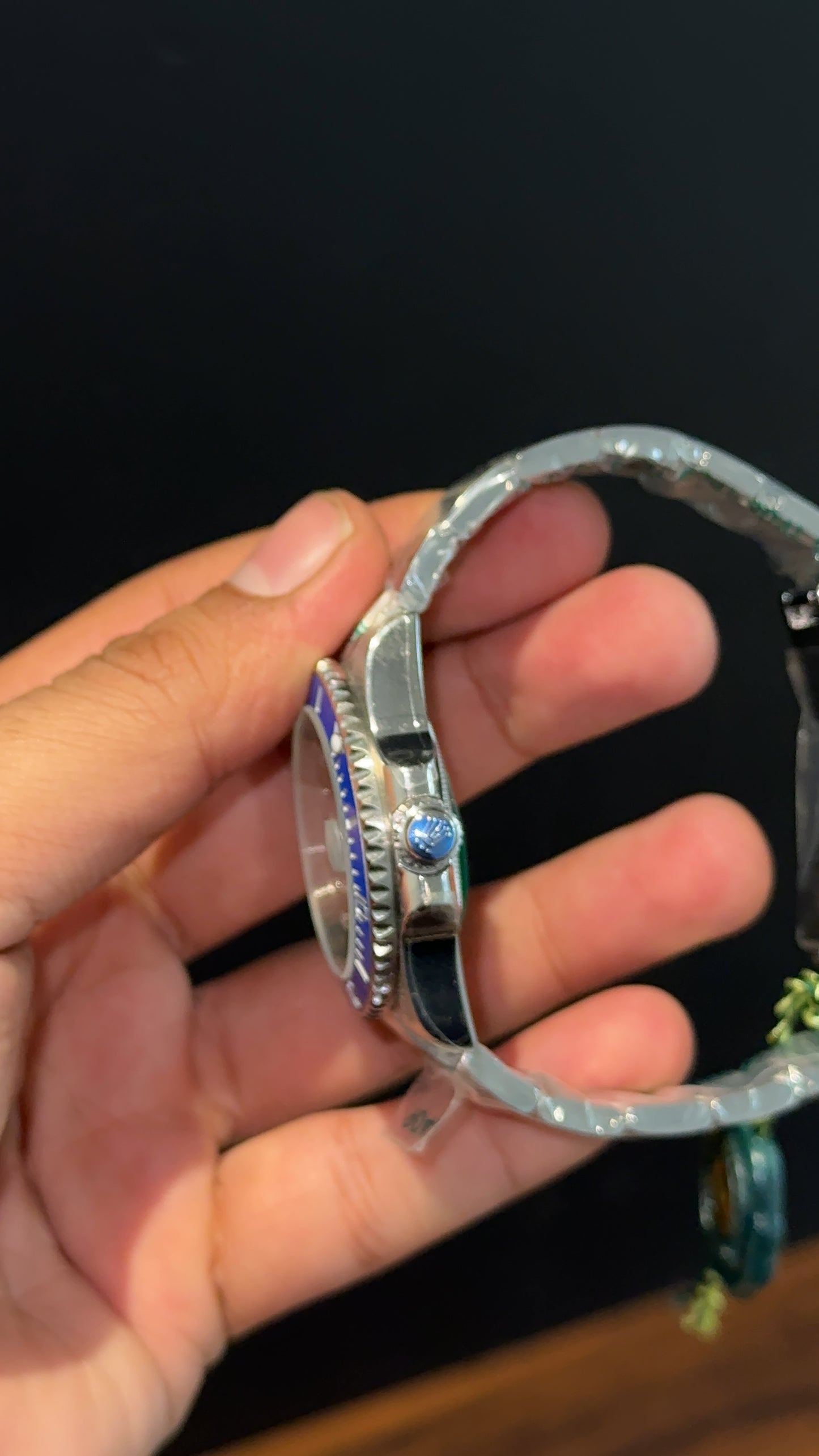 Submariner | Silver Chain | Blue Bezel | black Dial