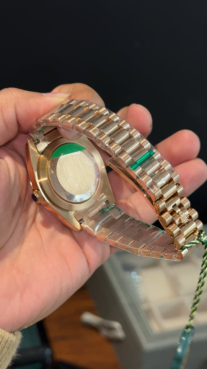 DayDate | Rose Chain | Ombre Dial
