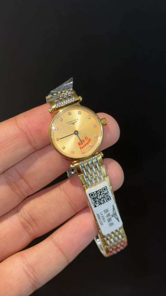 Longines | Woman | Gold Two Tone | Gold Diamond Dial - twentyfour