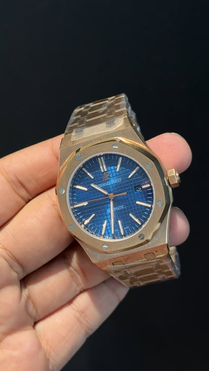 AP Auto | Rose Chain | Navy Blue Dial