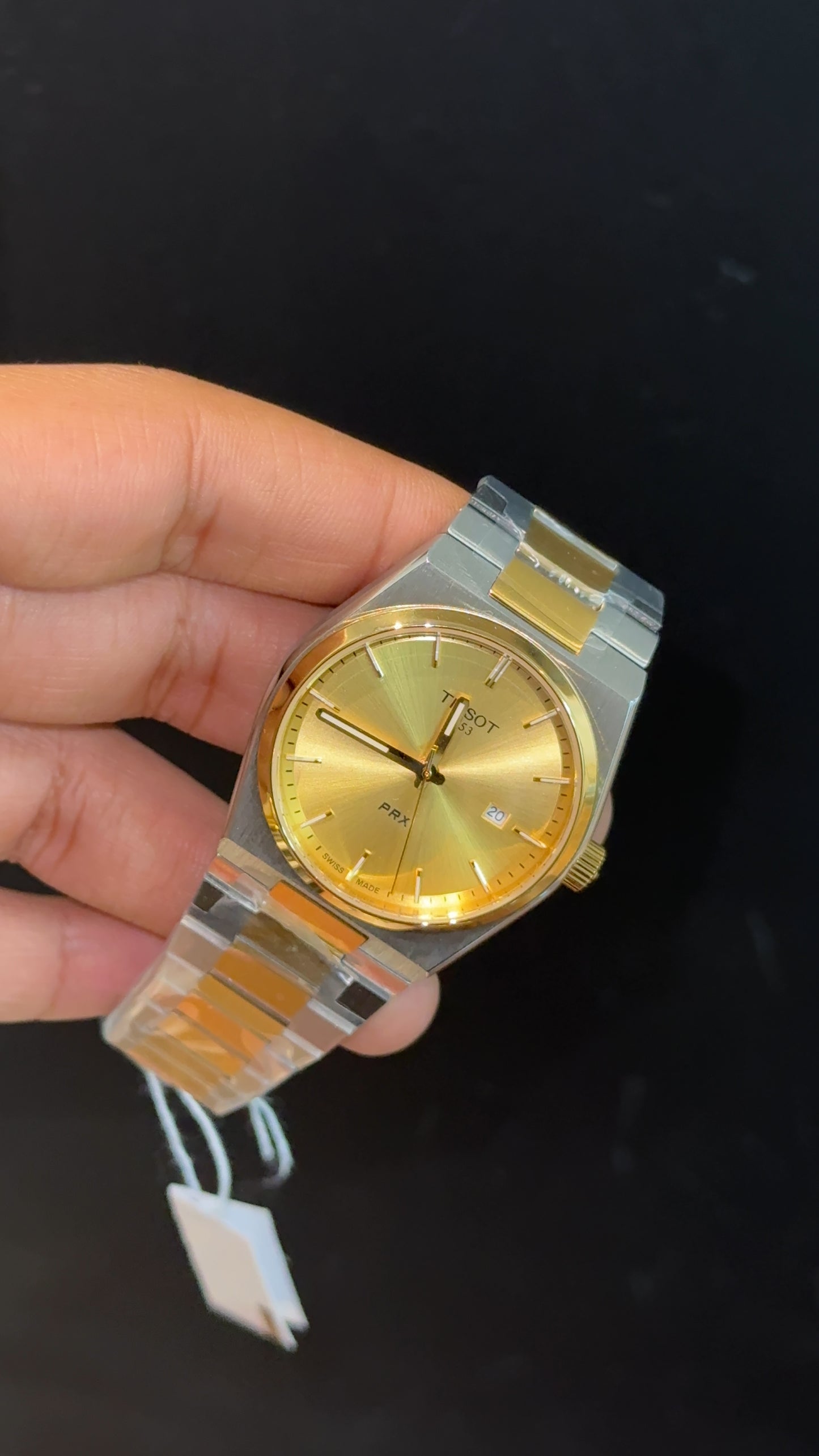Tissot Prx | Quartz | Gold Two Tone | Gold Plain Dial - twentyfour