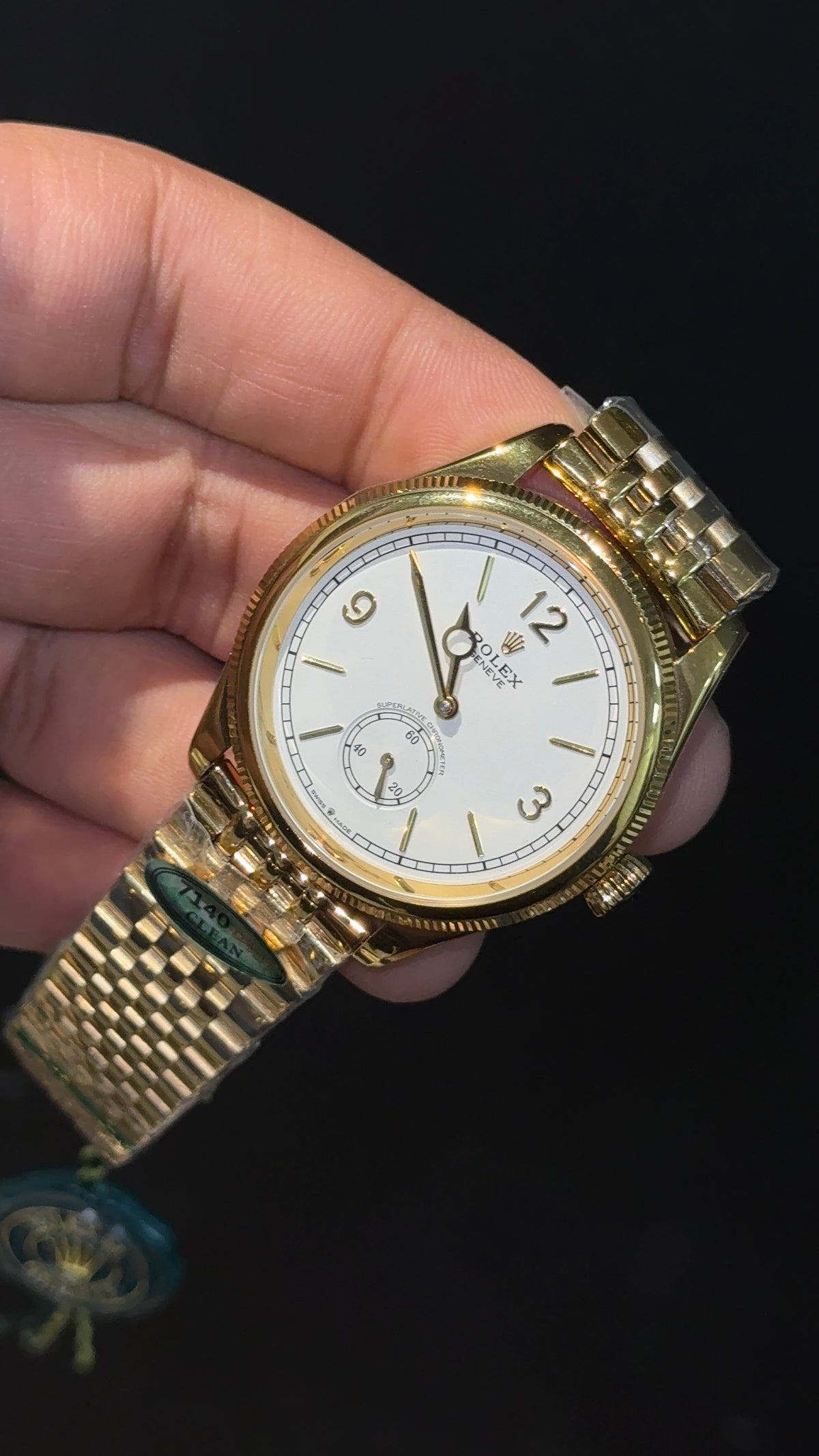 Classic 1908 Edition | Gold Chain | White Dial