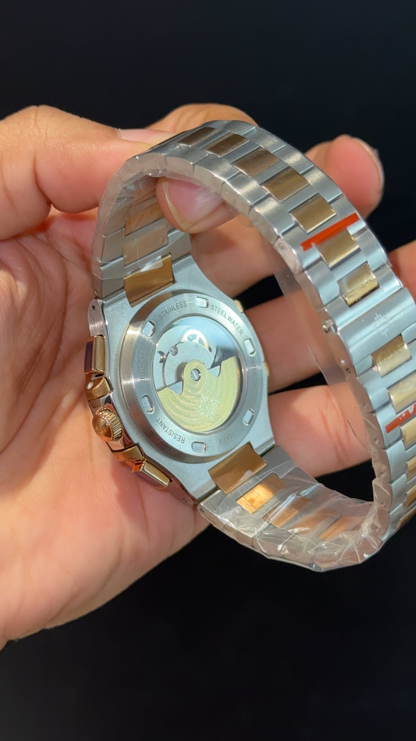 PP Auto | Rose Two Tone | Dual Time Edition | Grey Dial