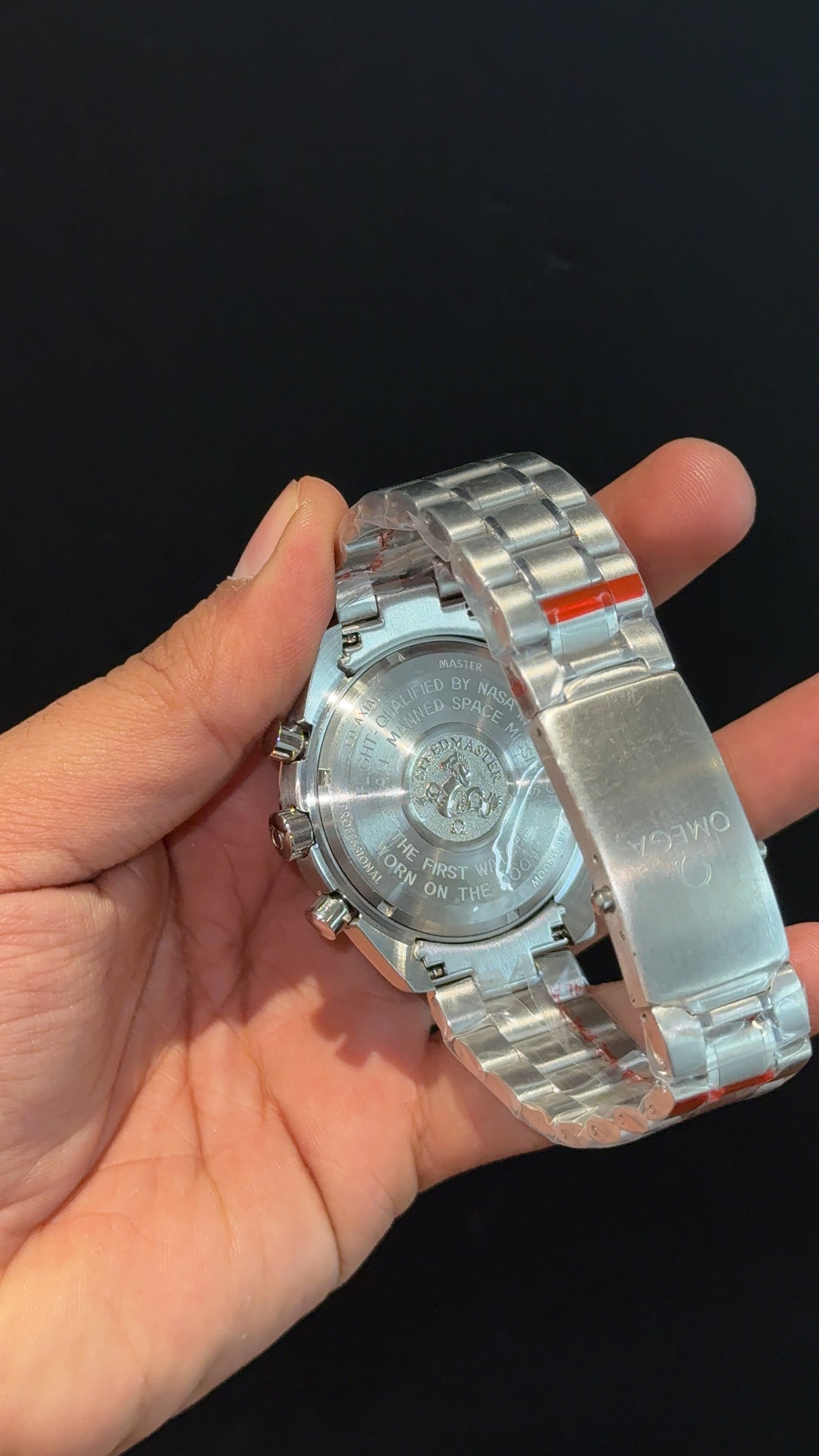 Omega Speedmaster | Silver Chain | Chrono | All White Dial