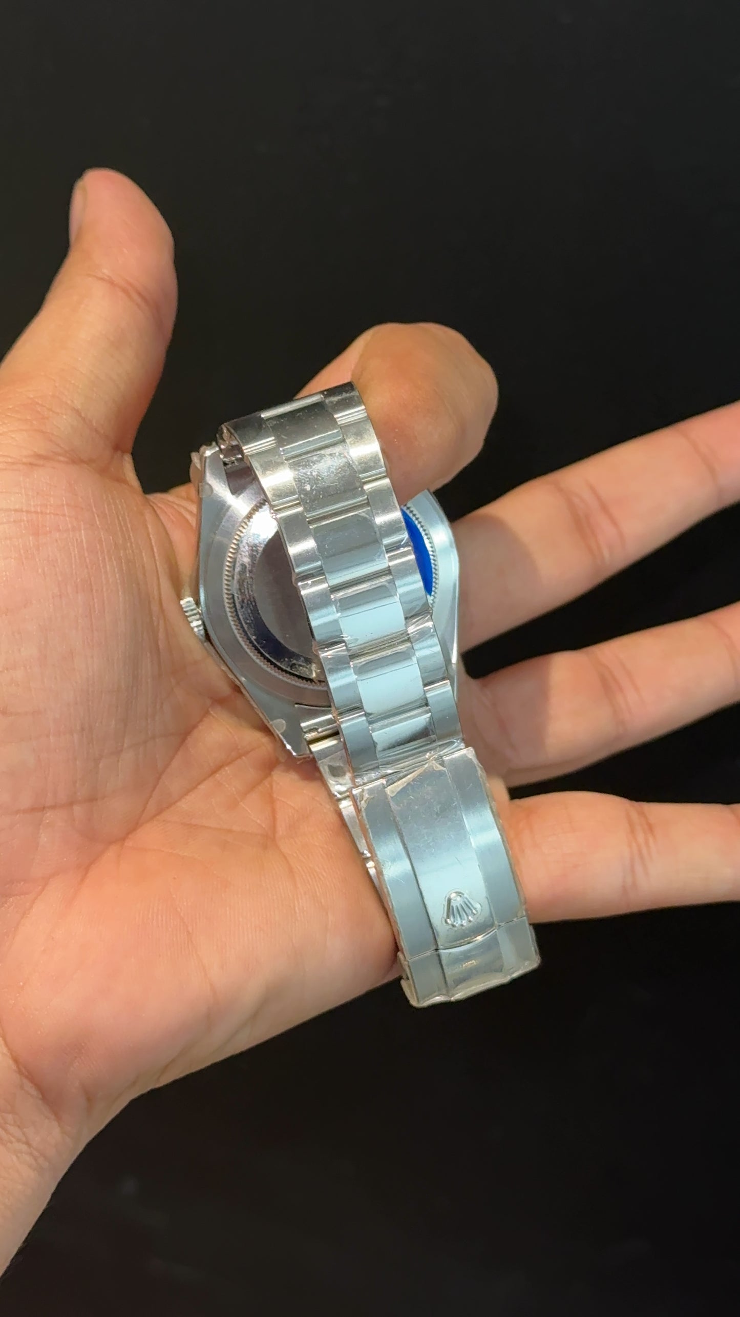 Executive SkyDweller | Silver Oyester Chain | Black Dial