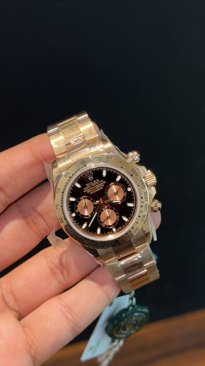 Executive Daytona | Rose Chain | Rose Chrono | Black Dial
