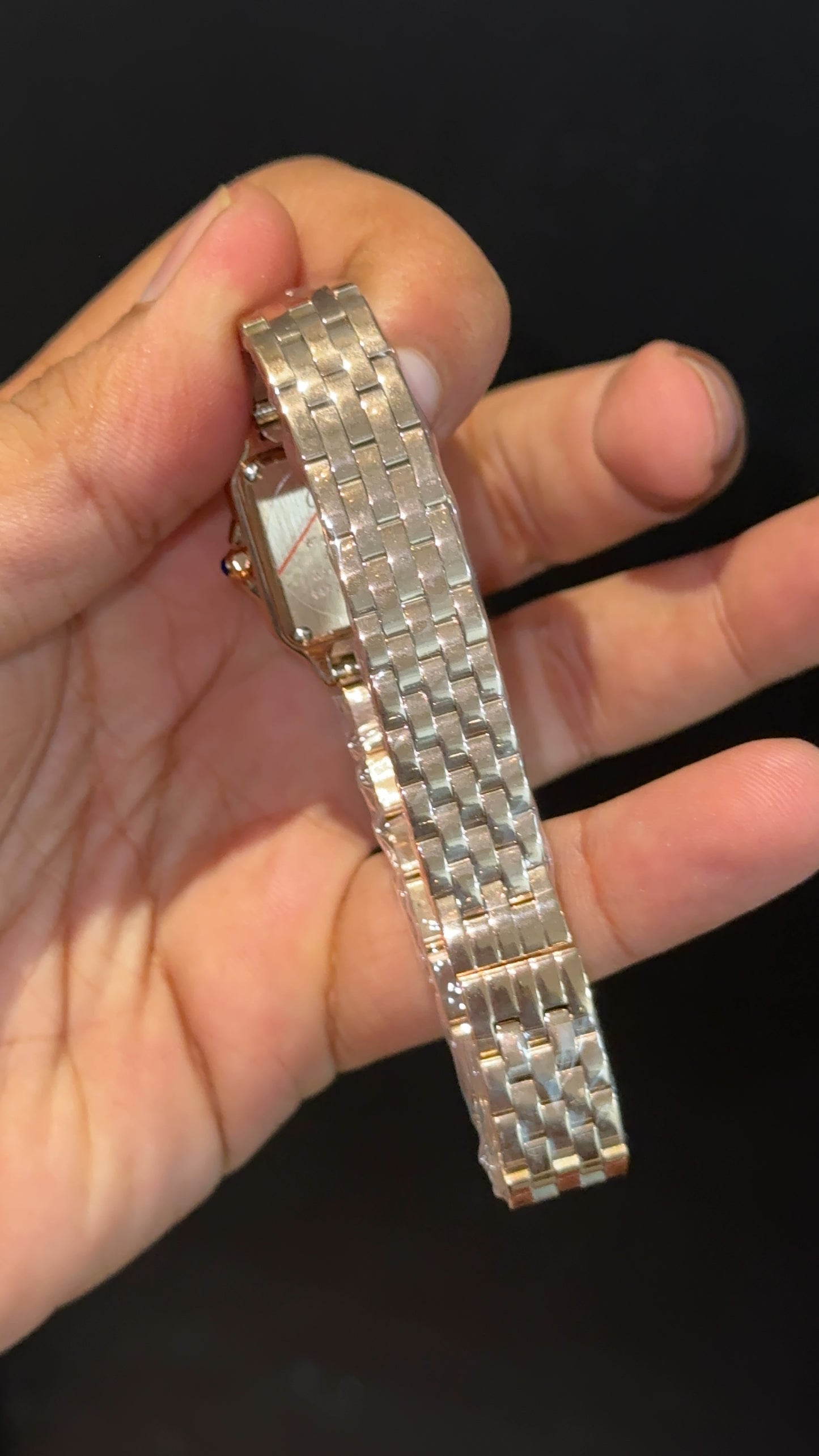 Cartier Panthere | 22mm | Woman  | Diamond Case | Rose Chain | White Dial