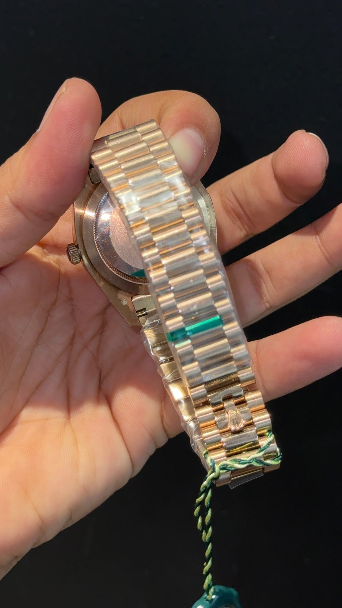 DayDate | Diamond Bezel | Rose Chain | Brown Dial