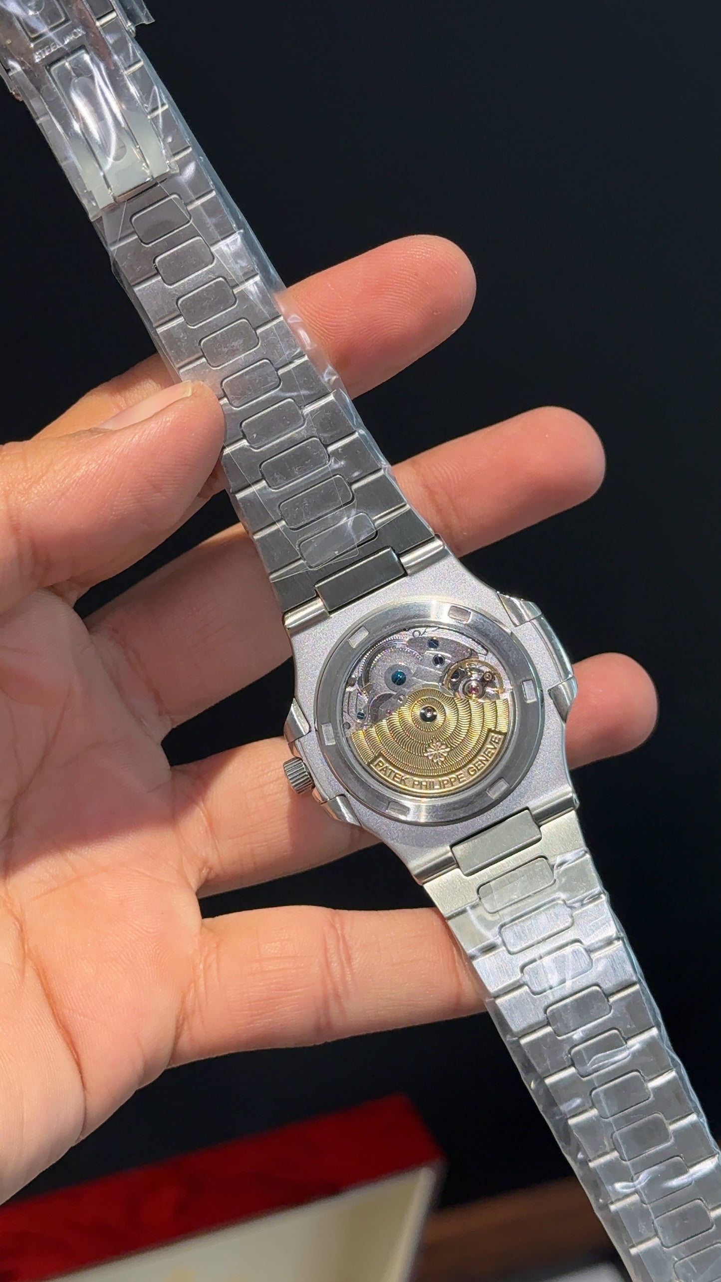 Pp Auto | Silver Chain | DayDate Edition | Moonphase | Green Dial