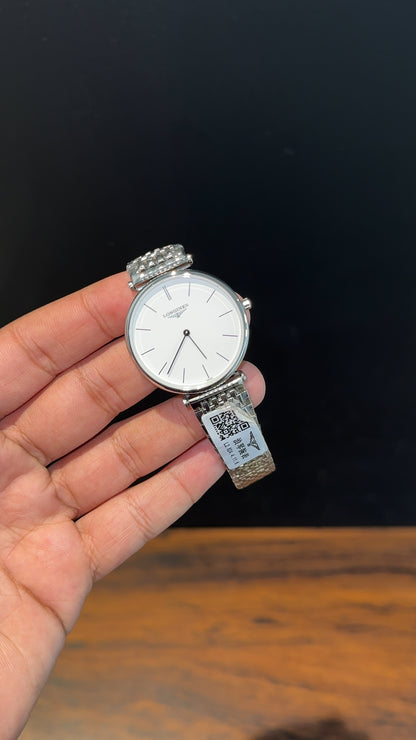 Longines | Silver Chain | White Plain Dial - twentyfour