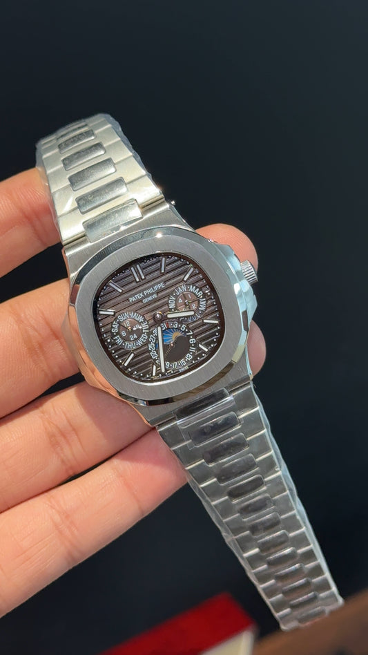 Pp Auto | Silver Chain | Chrono Edition | Grey Dial - twentyfour