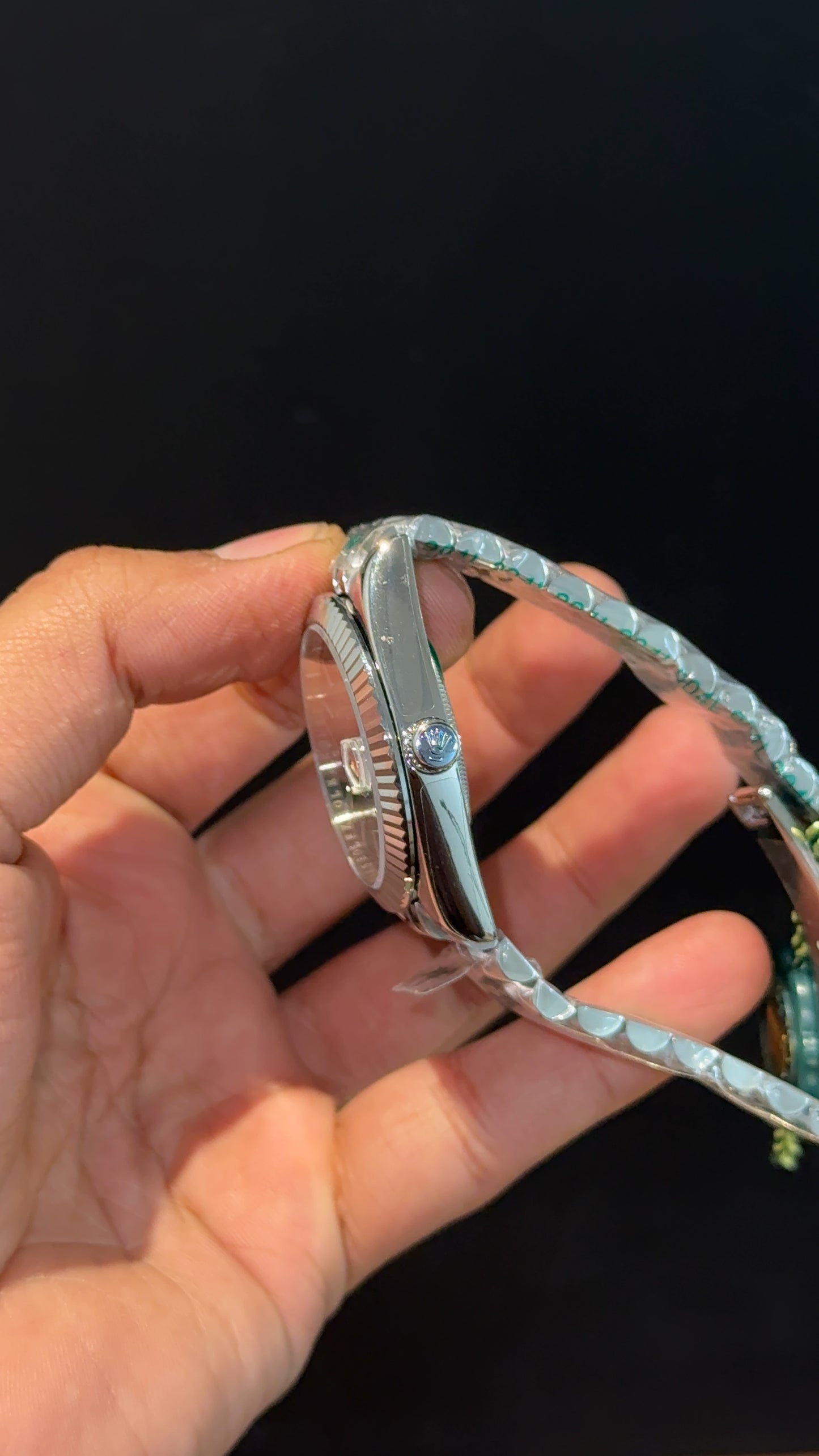 DateJust | Silver Chain | Green Dial