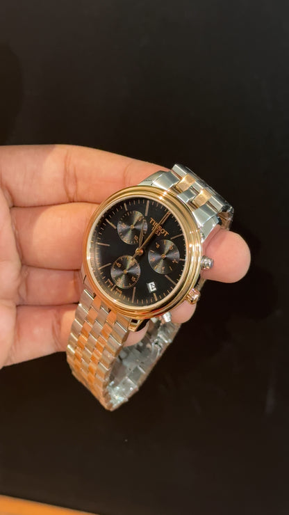 Tissot | Rose Two Tone | Chrono  | Black Dial