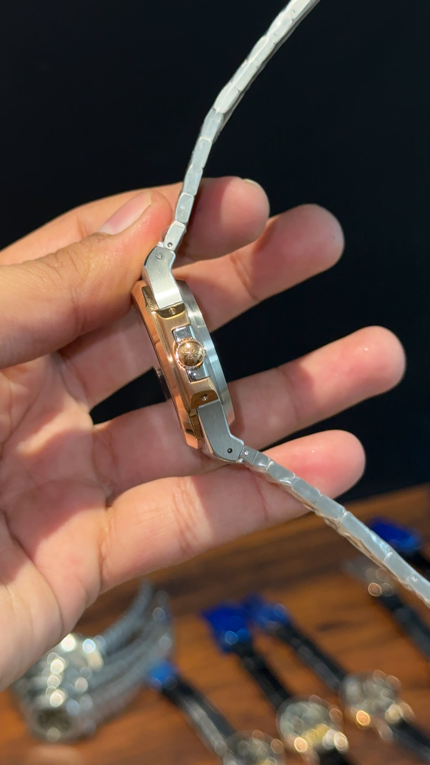 Pp Auto | Rose Two Tone | Gradient Green Dial