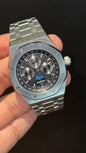 AP Auto | Silver Chain | Chrono | Calendar Edition | Black Box Dial