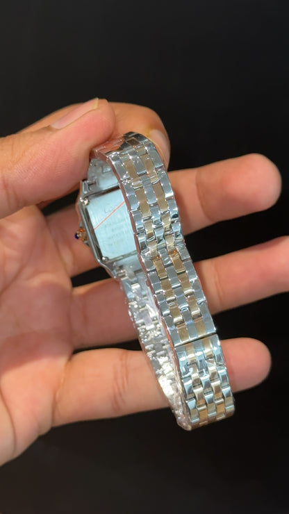 Cartier Panthere | 22mm | Woman  | Diamond Case | Rose Two Tone | White Dial