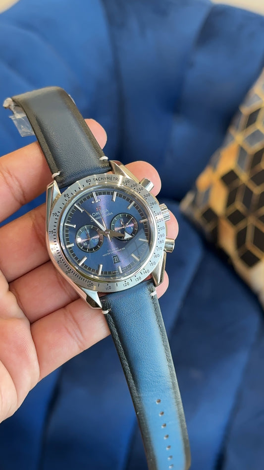 Omega Speed | Silver Case | Chrono | All Blue