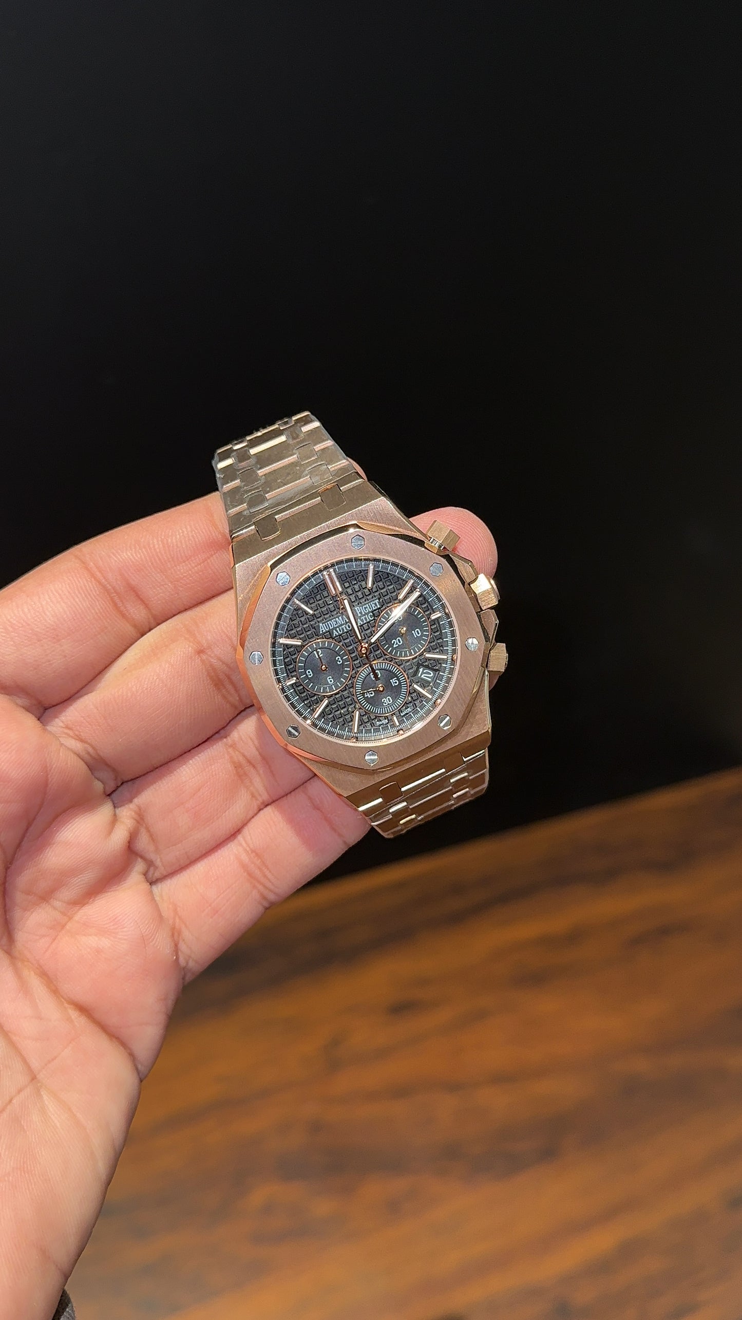 AP | Rose Chain | Chrono | Black Box Dial - twentyfour