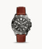 Fossil Men’s Chronograph Quartz Brown Leather Strap Grey Dial 44mm FS5770 - twentyfour