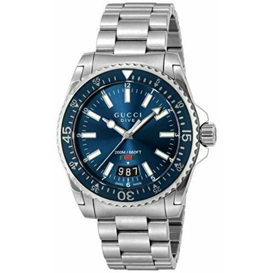 Gucci Men’s | Quartz Stainless Steel Blue Dial 40mm YA136311