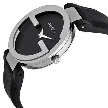 Gucci Women’s | Quartz Black Leather Strap Black Dial 37mm YA133301
