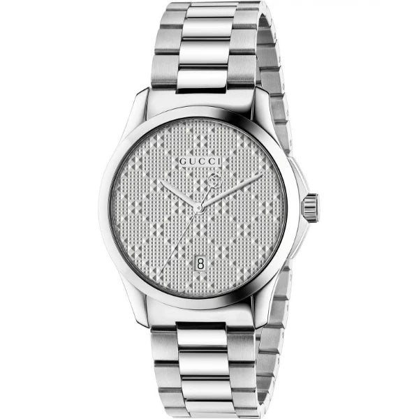 Gucci Unisex | Quartz Stainless Steel Silver Dial 38mm  YA126459