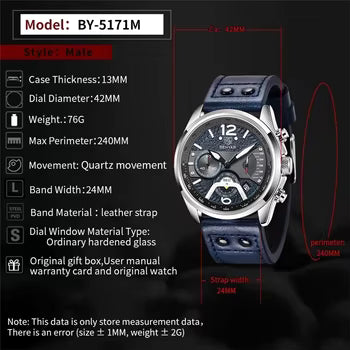 BENYAR BY-5171L SBE | Flyback Chronograph