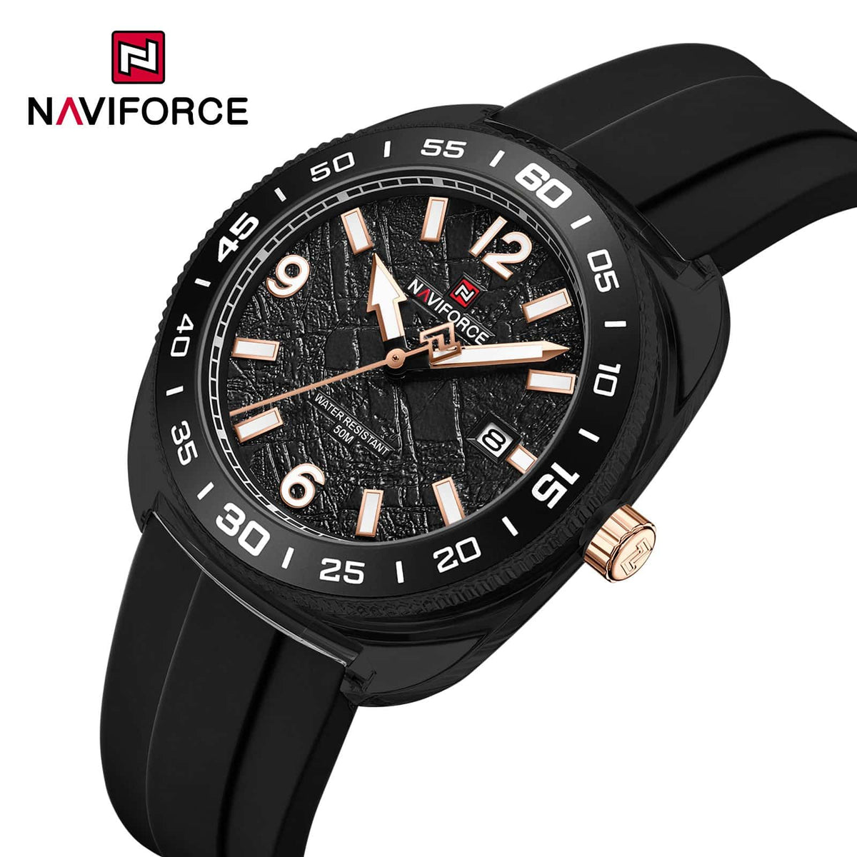 Naviforce NF-7132 Textured Dial Sport Watch