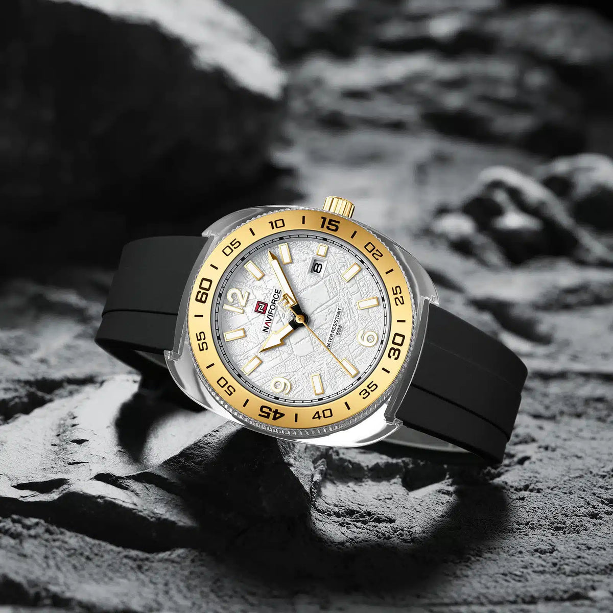 Naviforce NF-7132 Textured Dial Sport Watch