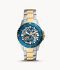 Fossil Men’s Automatic Two-tone Stainless Steel Blue Dial 42mm ME3191