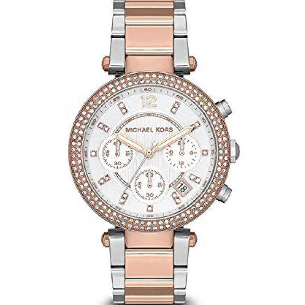 Michael Kors Women’s Quartz Stainless Steel White Dial Watch MK5820