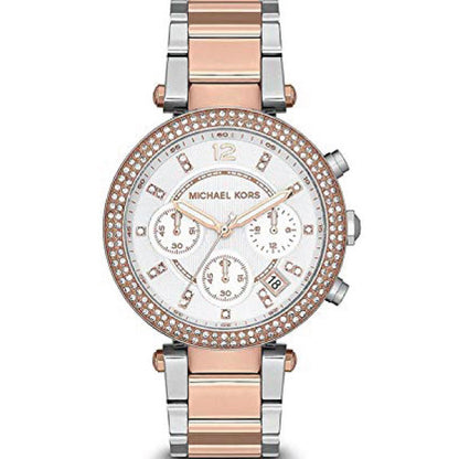 Michael Kors Women’s Quartz Stainless Steel White Dial Watch MK5820