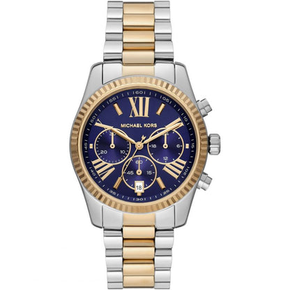 Michael Kors Women’s Quartz Two-tone Stainless Steel Blue Dial 38mm Watch MK7218