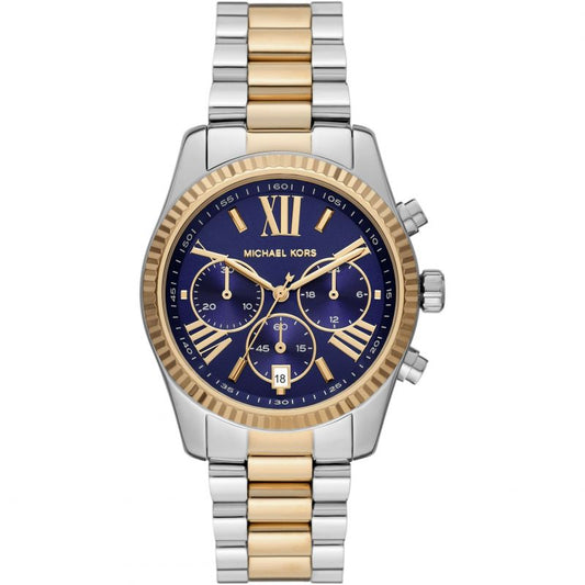 Michael Kors Women’s Quartz Two-tone Stainless Steel Blue Dial 38mm Watch MK7218