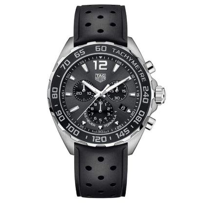 Tag Heuer Formula 1 Men’s Quartz Swiss Made Black Silicone Strap Black Dial 43mm | CAZ1011.FT8024