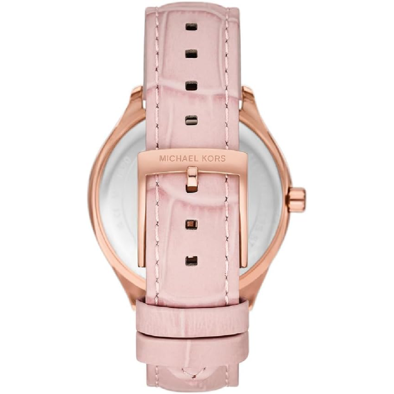Michael Kors Women’s | Pink Leather Strap Mother Of Pearl Dial 38mm MK4820