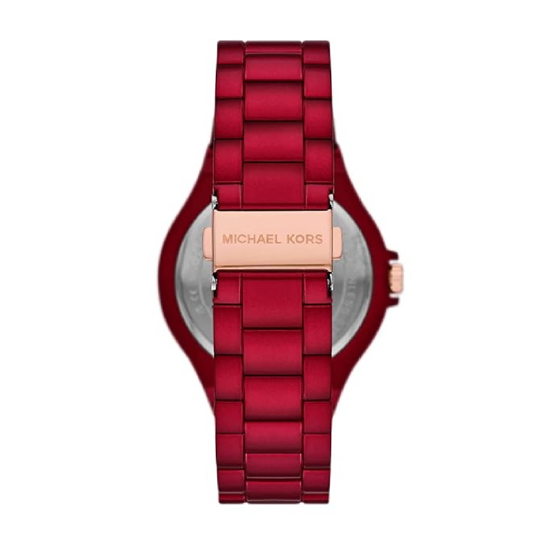 Michael Kors Women’s Quartz Red Stainless Steel Red Dial 43mm Watch MK7455