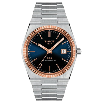 TISSOT Men’s Swiss Made Powermatic Stainless Steel Blue & Black Dial 40mm Watch T931.407.41.041.00