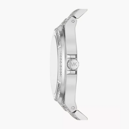 Michael Kors Women’s Silver Stainless Steel Navy Blue Dial 41mm Watch MK6990