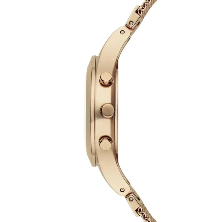 Emporio Armani Women’s Quartz Gold Stainless Steel Mother of Pearl Dial 34mm Watch AR 7390