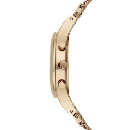 Emporio Armani Women’s Quartz Gold Stainless Steel Mother of Pearl Dial 34mm Watch AR 7390