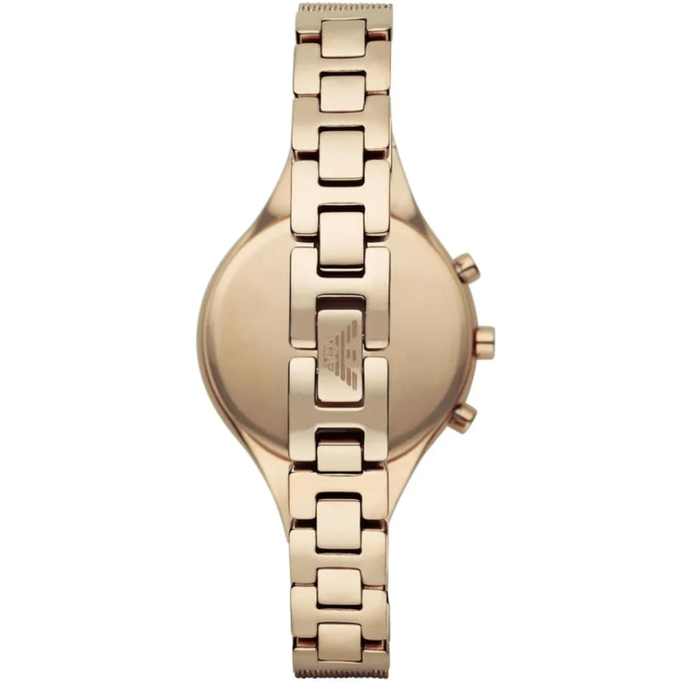 Emporio Armani Women’s Quartz Gold Stainless Steel Mother of Pearl Dial 34mm Watch AR 7390