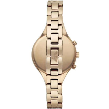 Emporio Armani Women’s Quartz Gold Stainless Steel Mother of Pearl Dial 34mm Watch AR 7390