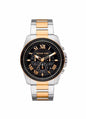 Michael Kors Men’s Quartz Two-tone Stainless Steel Black Dial 44mm Watch MK8901