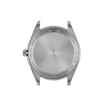 TISSOT Men’s Quartz Swiss Made Silver Stainless Steel Black Dial 40mm Watch T150.410.11.051.00