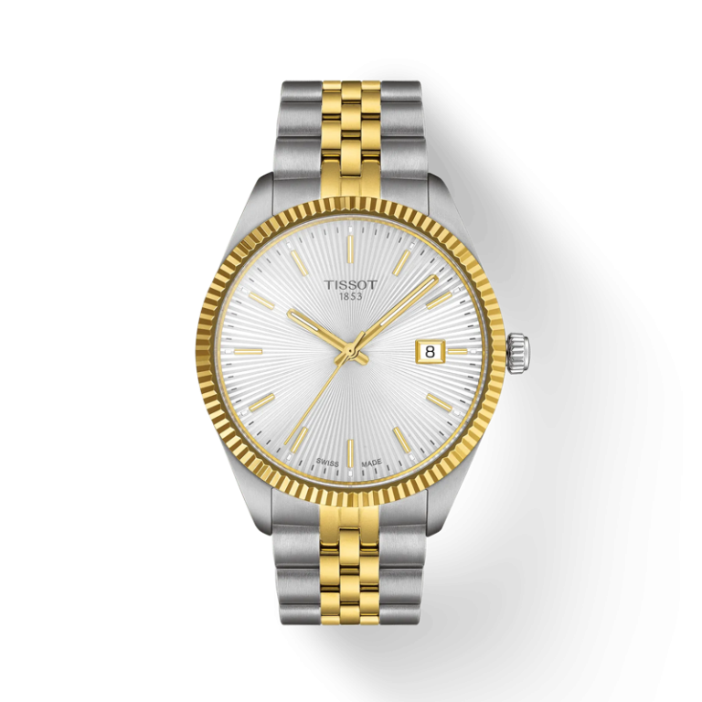 TISSOT Men’s Quartz Swiss Made Two-tone Stainless Steel Silver Dial 40mm Watch T156.410.22.031.00
