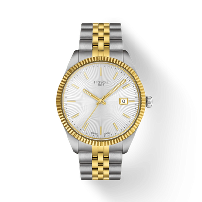 TISSOT Men’s Quartz Swiss Made Two-tone Stainless Steel Silver Dial 40mm Watch T156.410.22.031.00