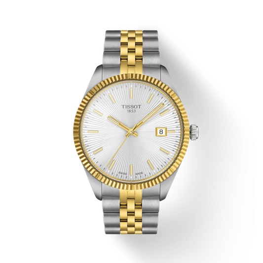 TISSOT Men’s Quartz Swiss Made Two-tone Stainless Steel Silver Dial 40mm Watch T156.410.22.031.00
